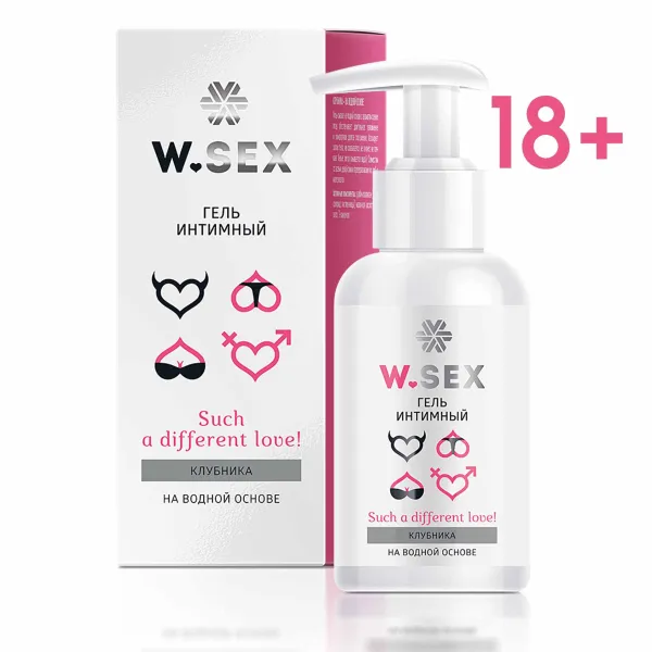 Гель интимный на водной основе (клубника) - Sex Wellness