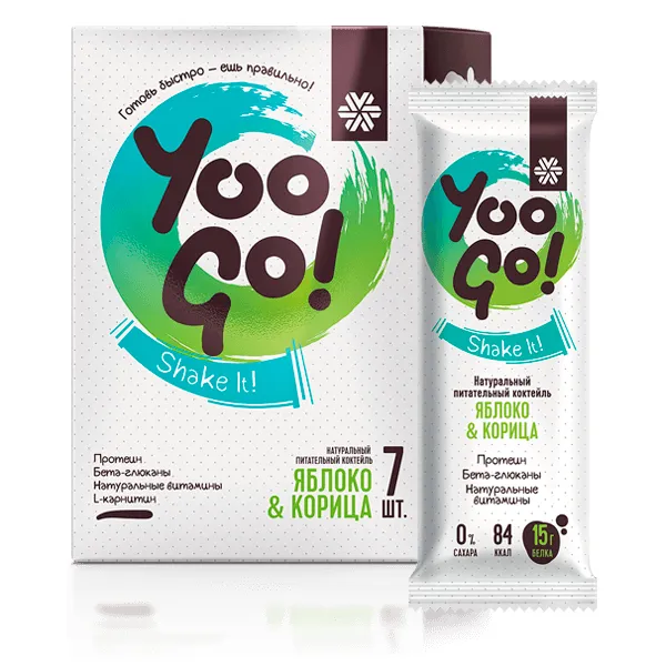 Питательный коктейль Яблоко и корица - Yoo Gо