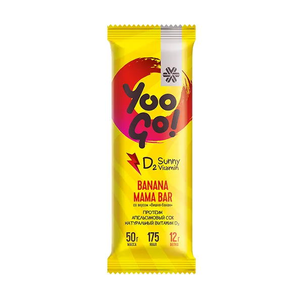 Батончик Banana Mama (вишня-банан) - Yoo Gо