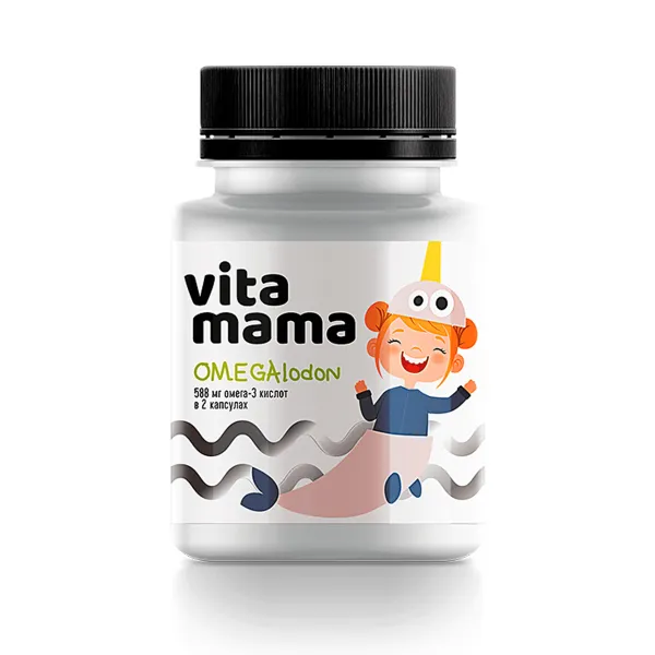 OMEGAlodon (мультифрукт), комплекс омега-3 кислот - Vitamama