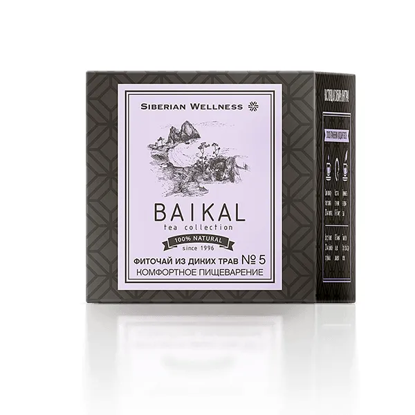 Фиточай из диких трав № 5 (Комфортное пищеварение) - Baikal Tea Collection